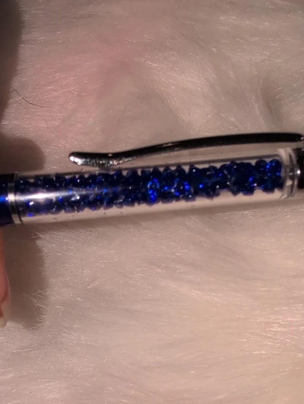 Stylus Pen with Purple Crystal Accent